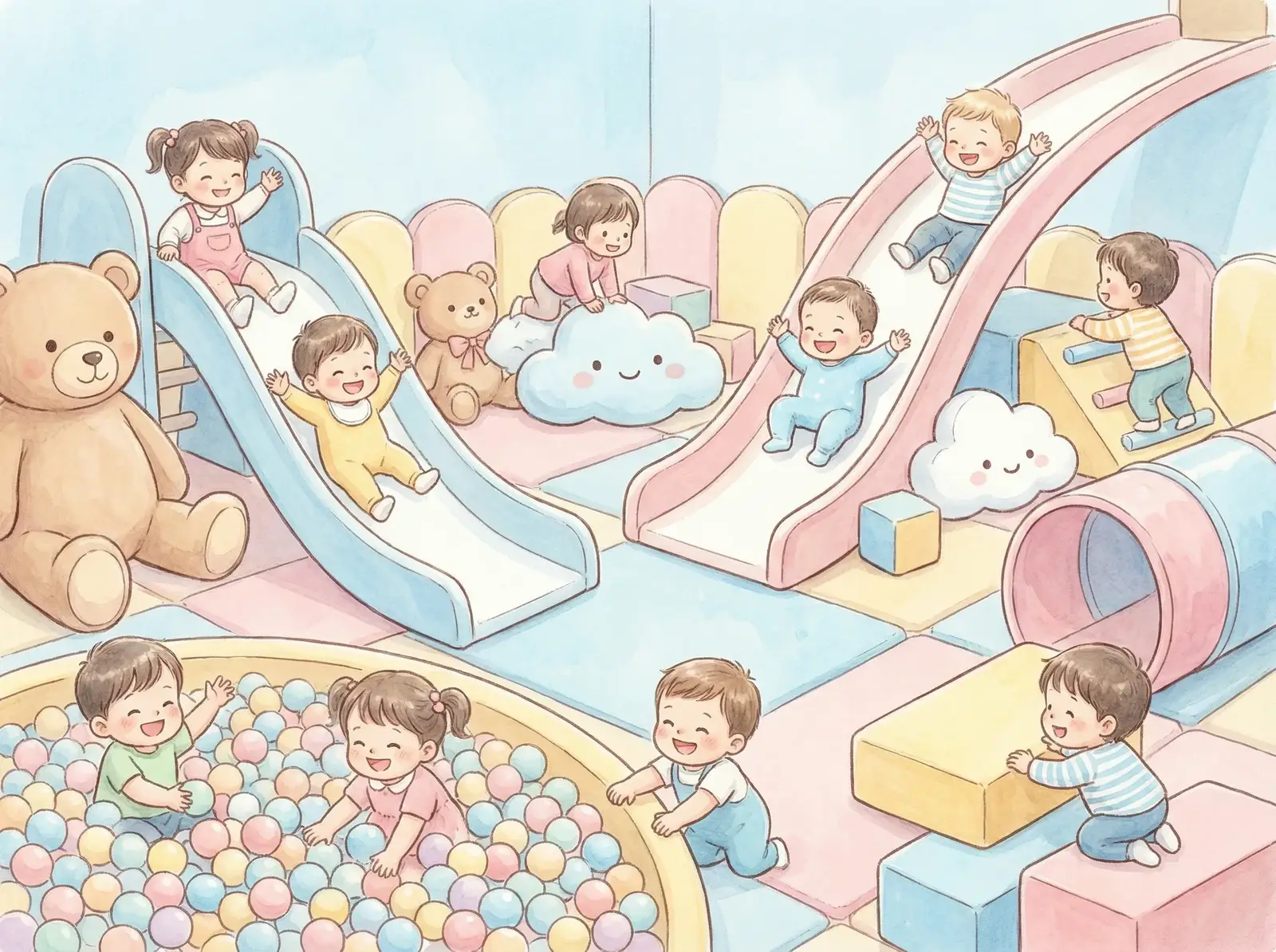 亲子互动游戏场景 - 蜜芽